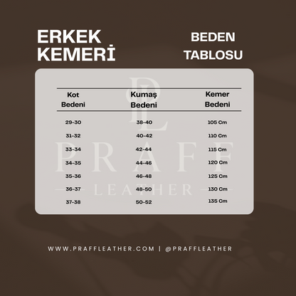 Klasik Hakiki Deri Kemer | PRF-KR-1002